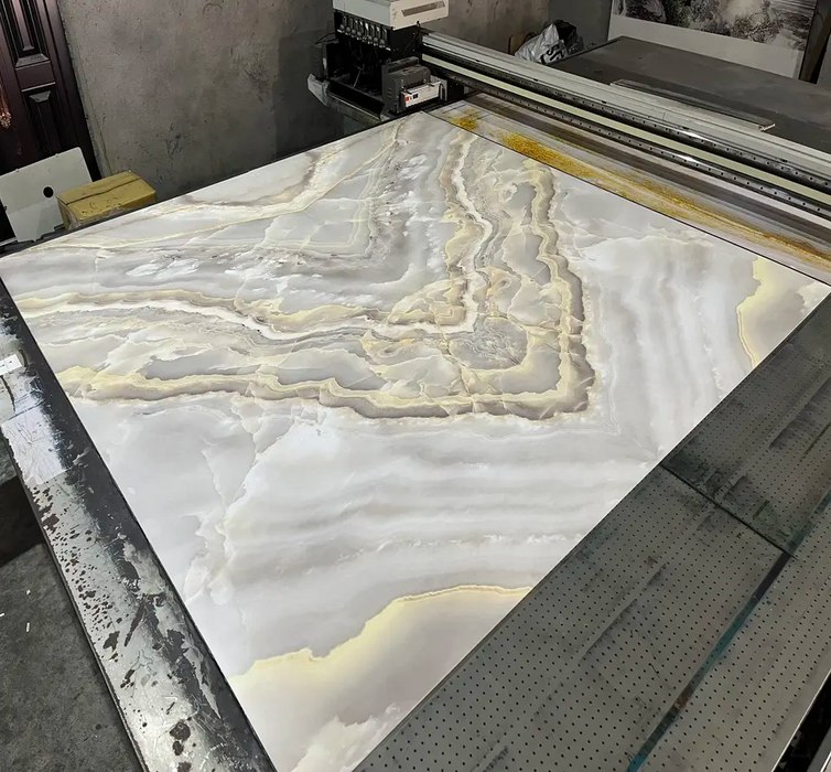 Luxury Waterproof High Gloss Pvc Marble Sheet