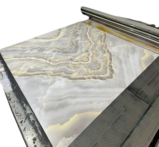 Uv Panel Wear Resistance Mirror Surface 3D Pvc Marble Sheet