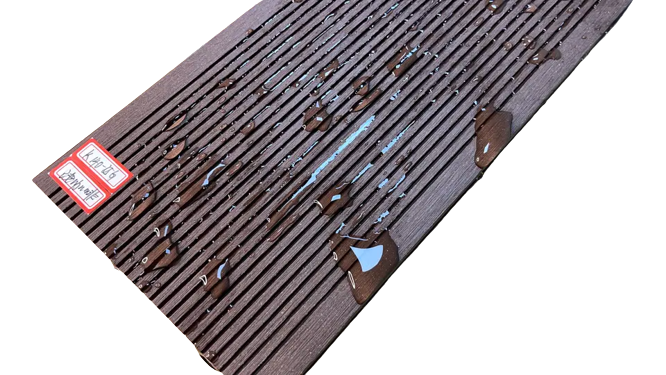 Exterior Natural Wood Grain Pvc Decking Decoration