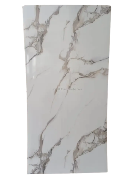 High Glossy Pvc Marble Sheet Decorative Wall Indoor